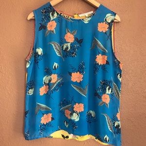 😍 Violet + Claire Floral print Tank Top L 😍